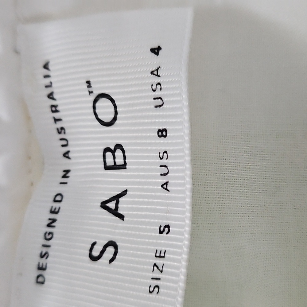 Sabo Playsuit Romper White/Yellow/Green Size S - Picture 8 of 11